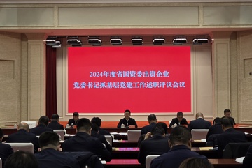 出资企业党委书记抓基层党建工作述职评议会议举行